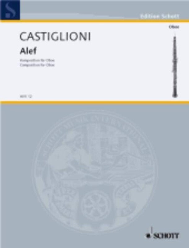 Castiglioni - Alef Composition For Oboe (Softcover Book)