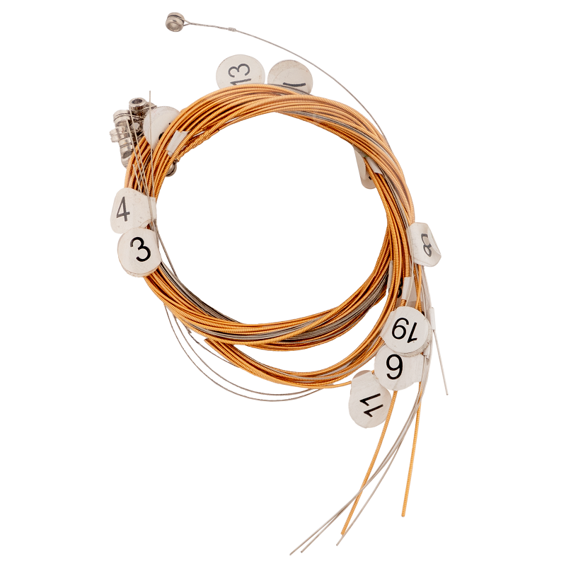 Angel 19-string lyre harp replacement string set — strings only
