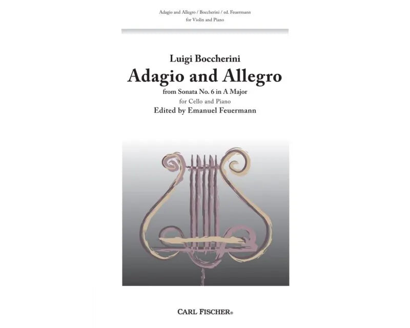 Adagio and Allegro for Cello by Carl Fischer, 16 Pages