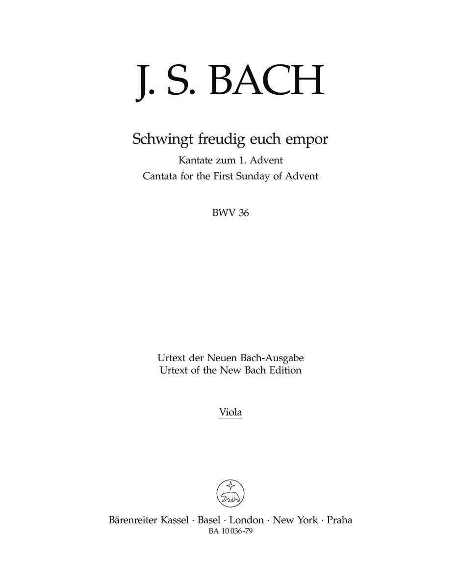 Schwingt Freudig Euch Empor BWV 36