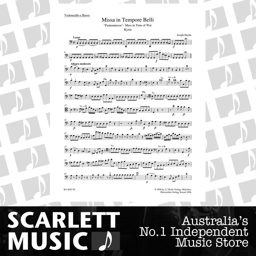 Missa In Tempore Belli Hob.Xxii:9 "Mass In Time Of War" — view 2