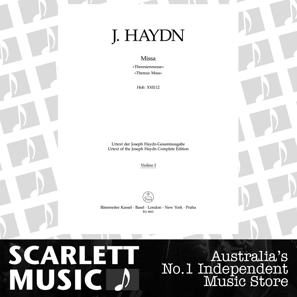 Theresien Mass in B Flat Violin 1 Sheet Music — view 2