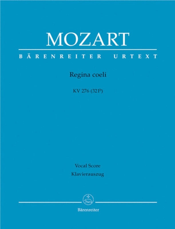 Regina Coeli K 276 SATB
