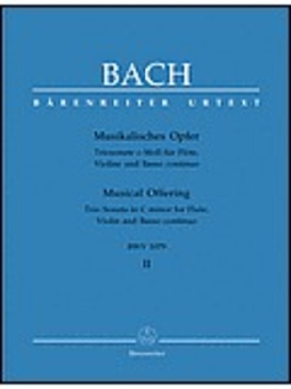 Trio Sonata Musical Offering Flute Violin Bc Book