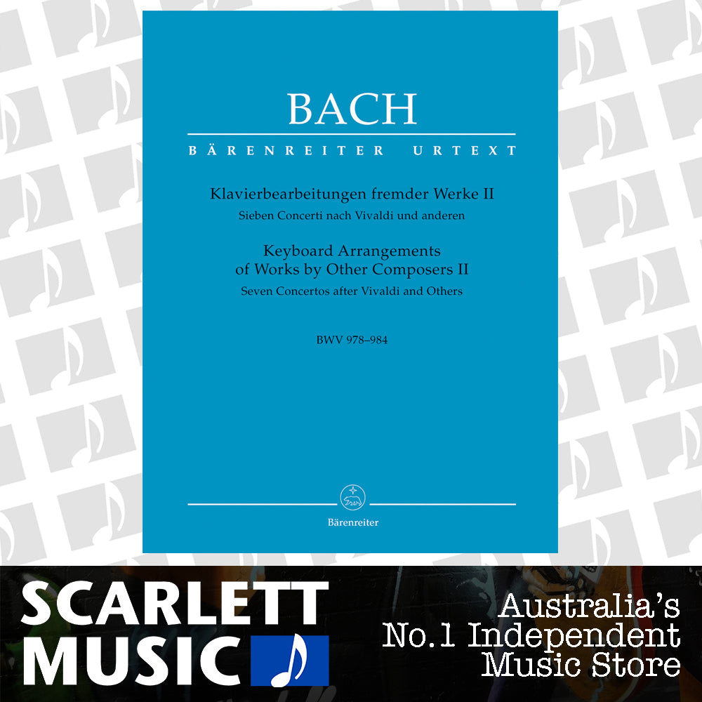 Keyboard Arrangements Of Works By Other Composers Ii BWV 978-984 — view 2