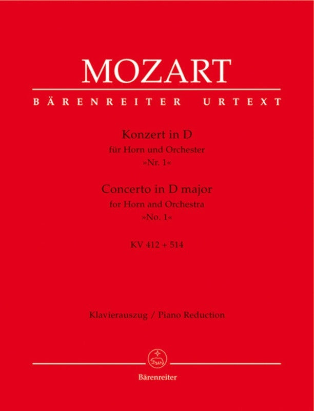 Concerto K 412 K 514 D Horn / Piano Book