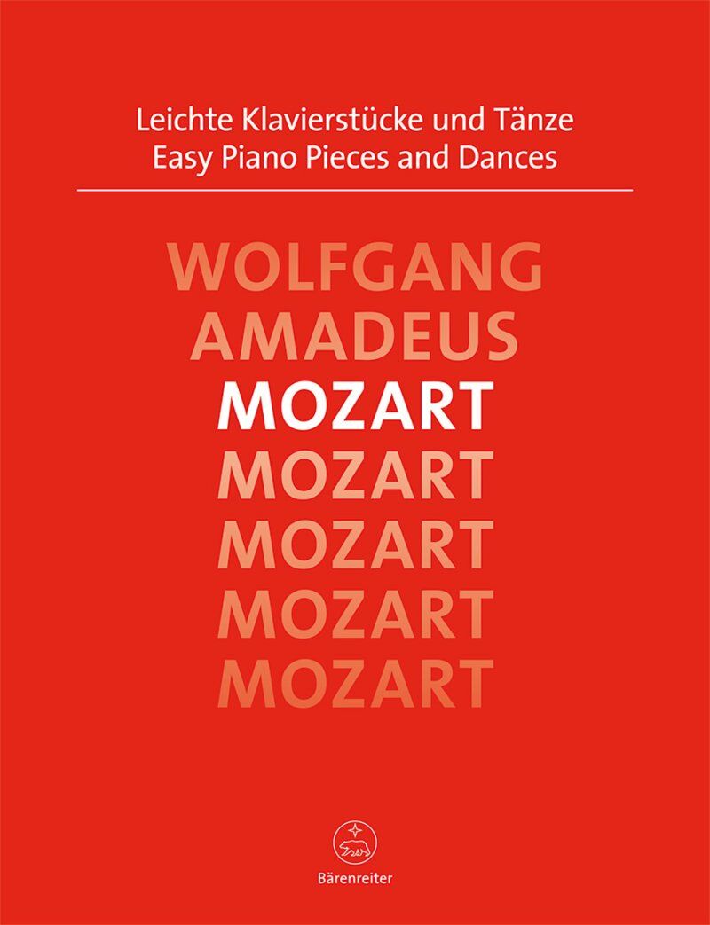 Mozart Easy Piano Pieces and Dances Urtext - 32 Pages, Barenreiter