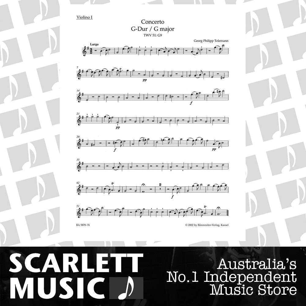 Viola Concerto in G for Violin 2 New Edition — view 2
