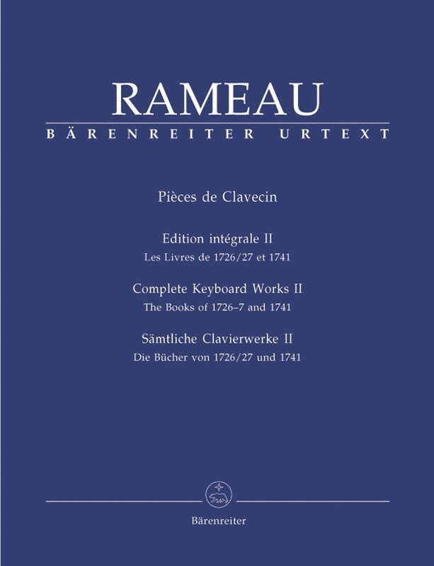 Rameau - Complete Keyboard Works Book 2 Urtext Edition Book