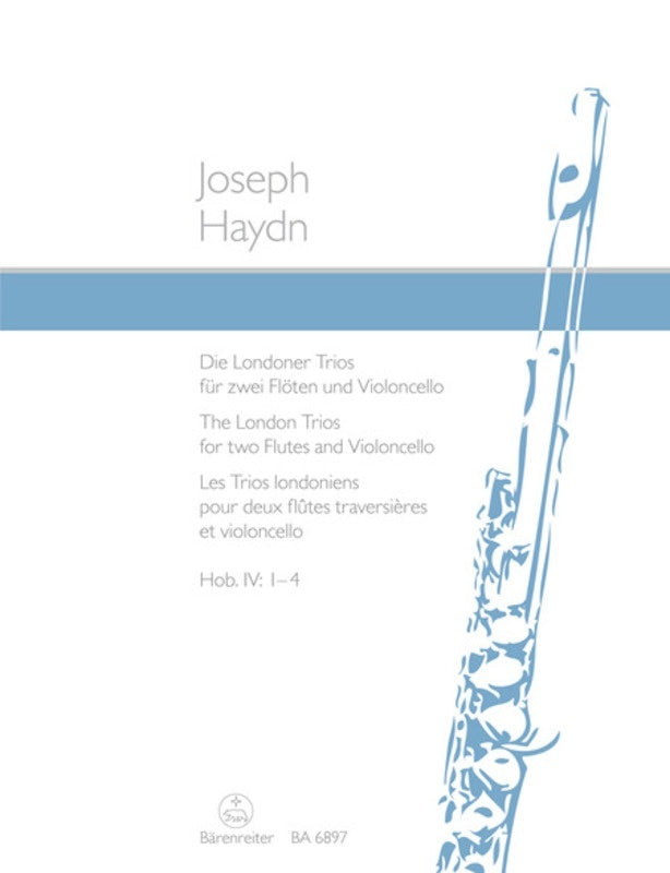 London Trios Hob 4 No 1-4 2Fl Vc Book
