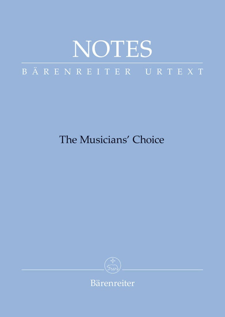 Baerenreiter Notes The Musician's Choice - Debussy Blue Cover BA8100-27