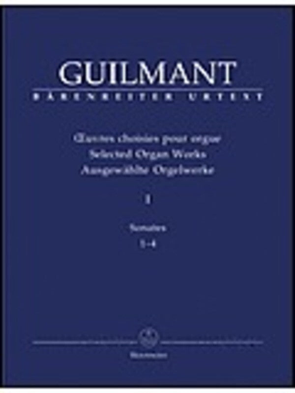 Selected Organ Works Book 1 Sonatas 1-4 Urtext Book
