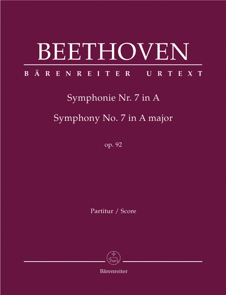 Symphony No 7 in A Op 92 Critical Commentary - Full Orchestra Sheet Music