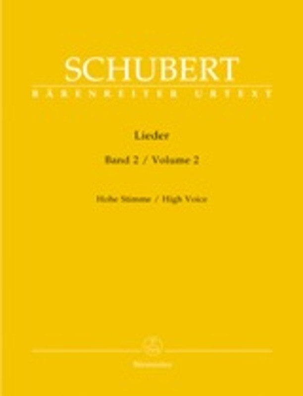 Schubert - Lieder Vol 2 High Voice (Softcover Book) Book
