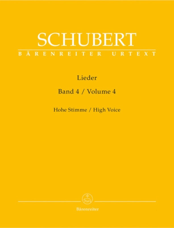 Lieder Book 4 High Book