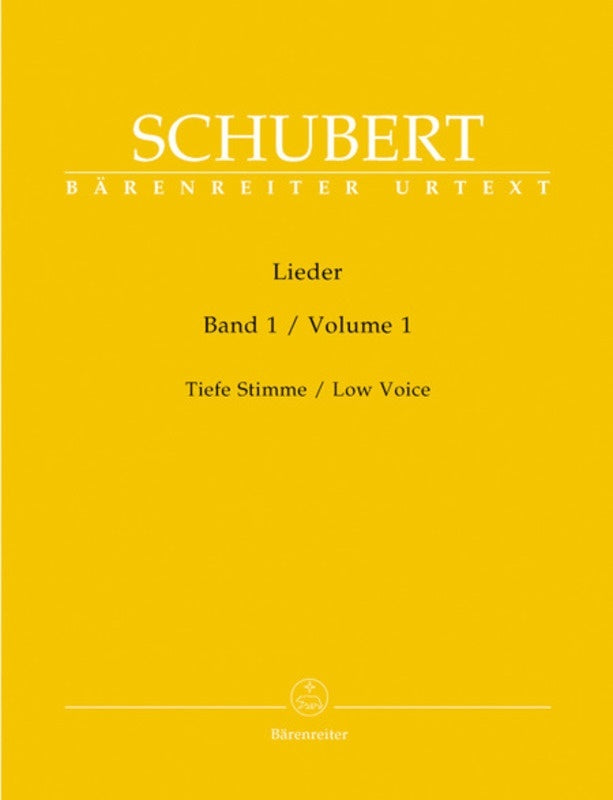 Lieder Vol 1 Low Voice Book