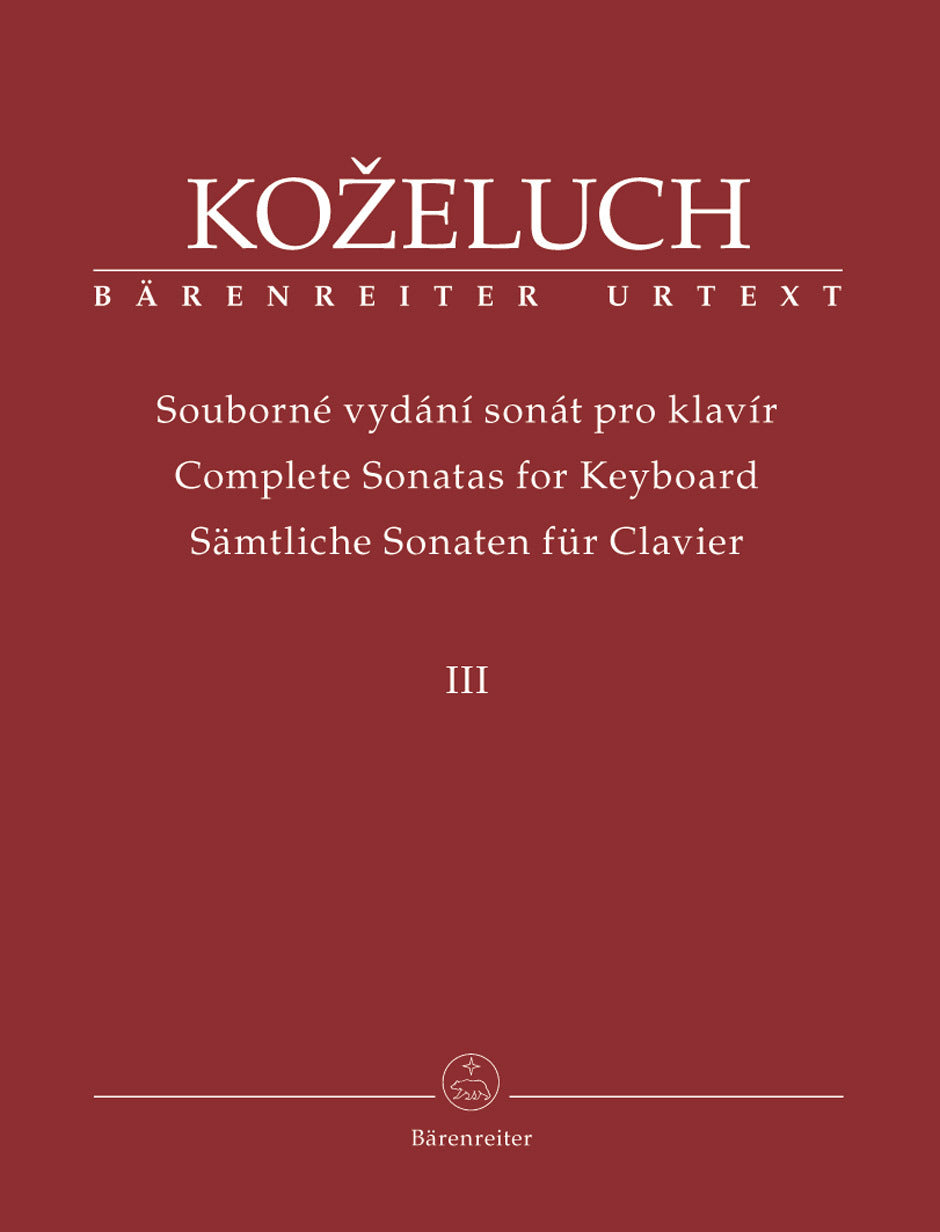 Complete Sonatas For Keyboard Iii