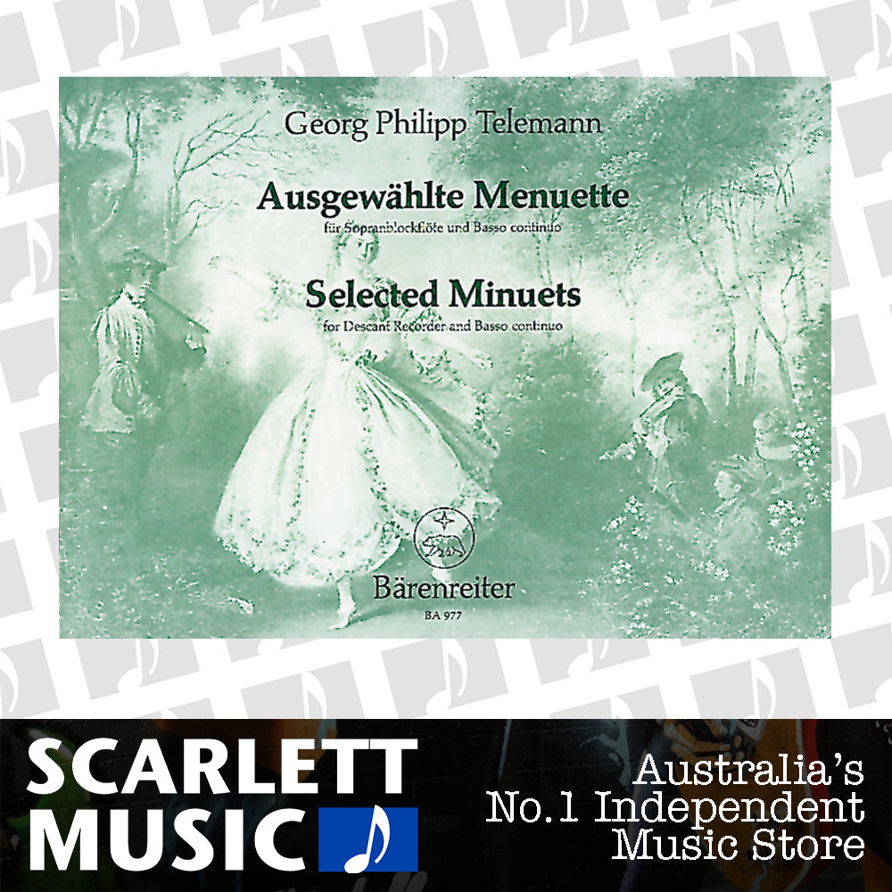 Selected Minuets for Desc Recorder and Continuo TWV 34 — view 2