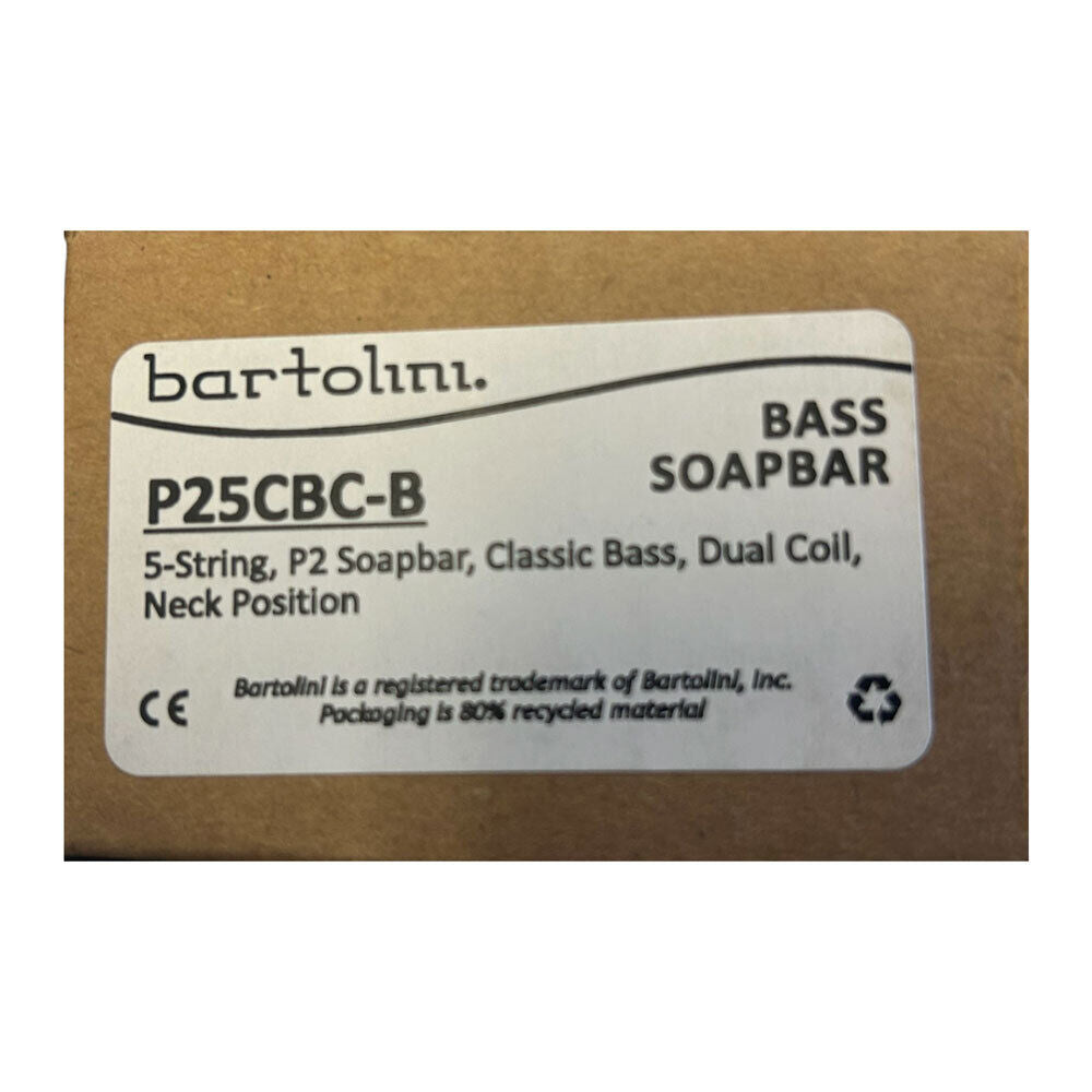 Bartolini P25CBCB Classic Bass 5-String Dual Coil P2 Soapbar Neck Pickup — view 3