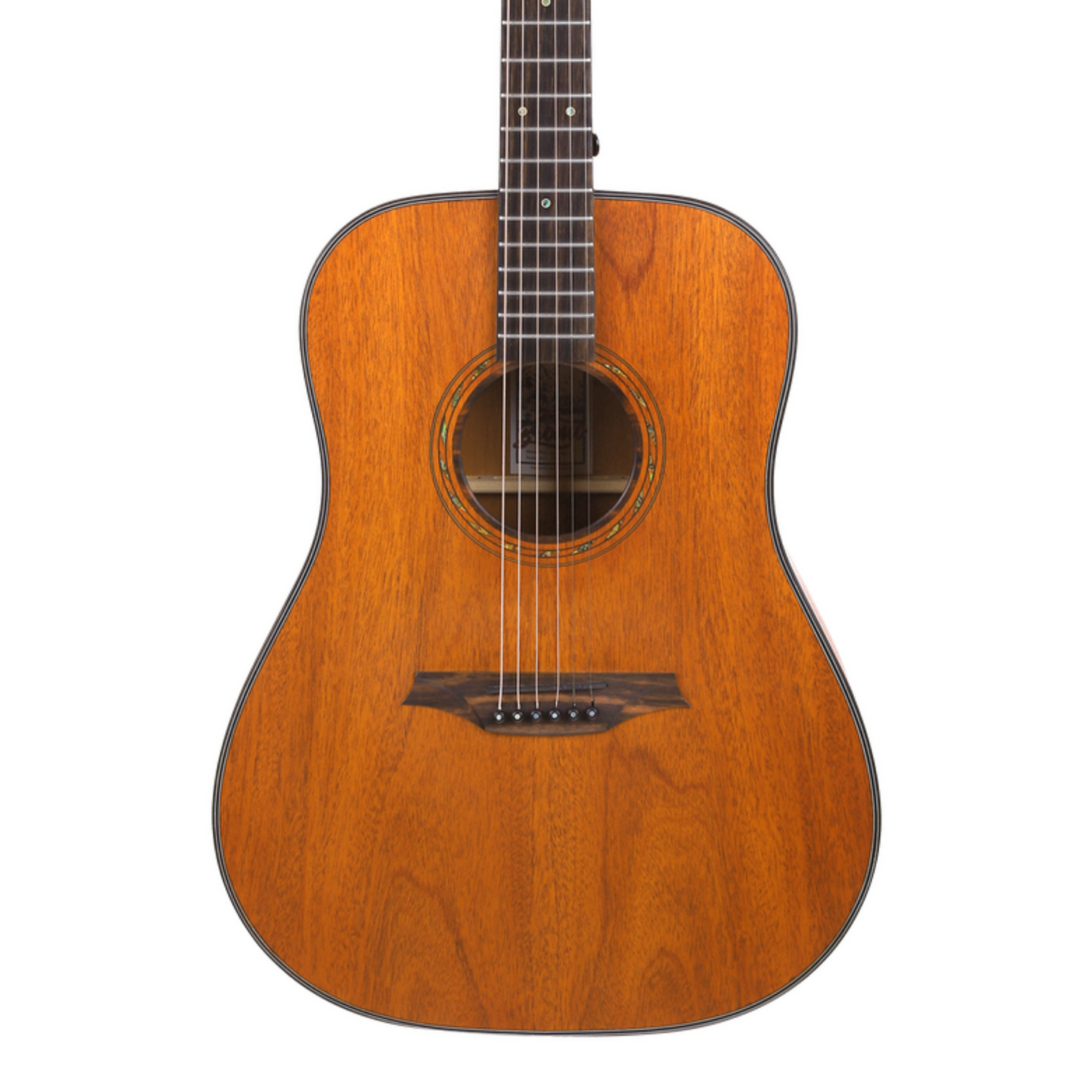 Bromo BAT1M Tahoma Series Dreadnought Acoustic Guitar with Solid Mahogany Top — view 6