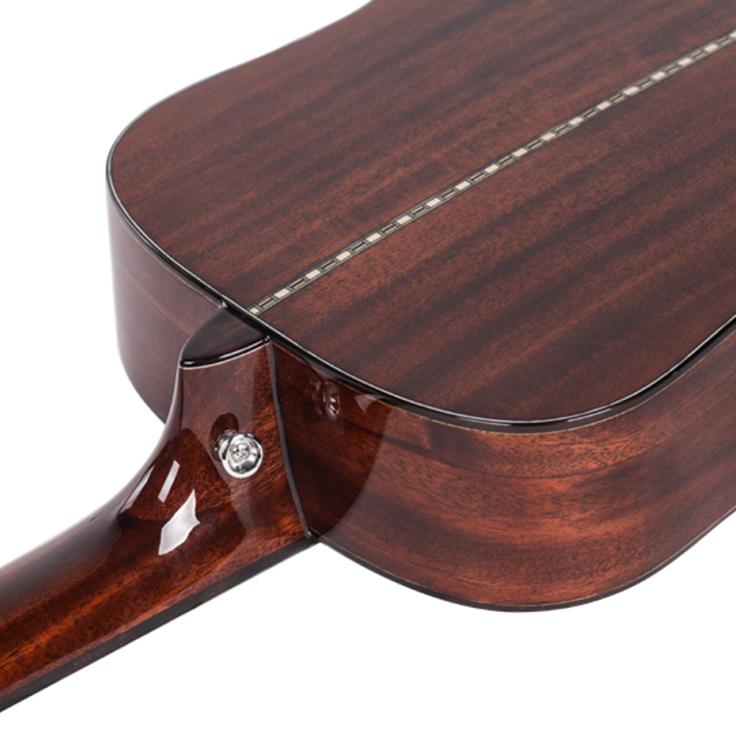 Saga BB1 All Solid Small Body Travel Acoustic Guitar Natural 34" with Soft Case — view 5