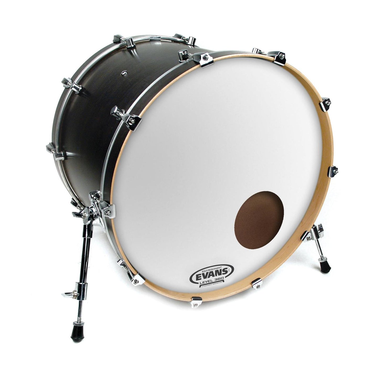 Evans EQ3 Resonant Smooth White Bass Drum Head, 18 Inch *SKIN ONLY*