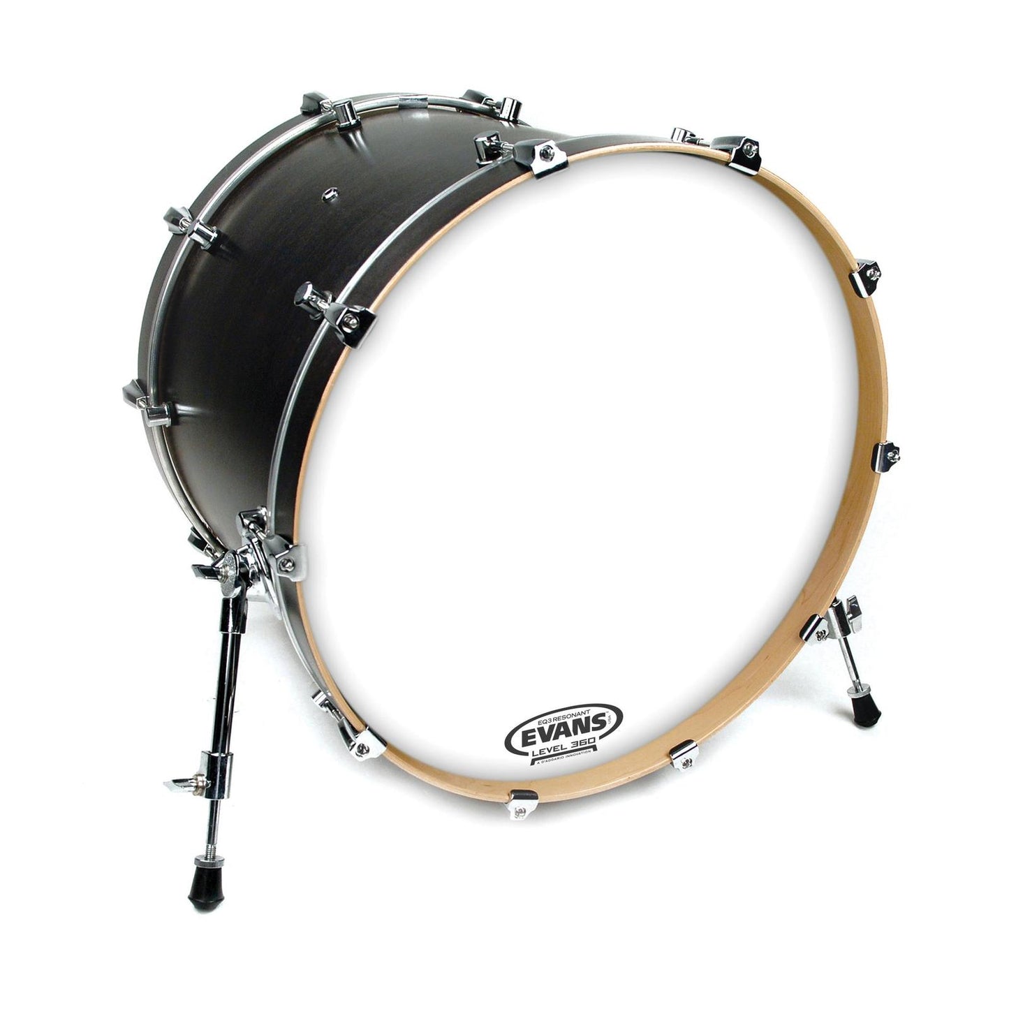 Evans EQ3 Resonant Smooth White Bass Drum Head, No Port, 22 Inch *SKIN ONLY*