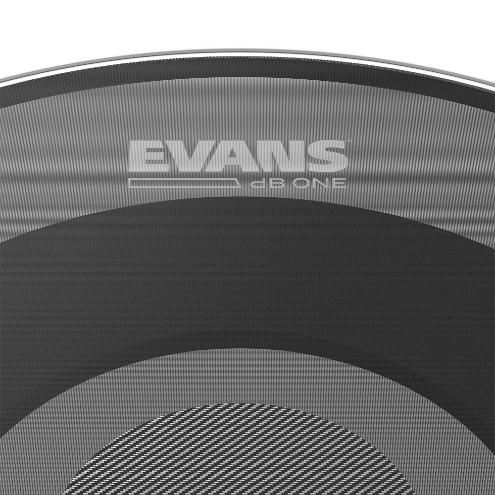 Evans dB One 24" Low Volume Mesh Bass Drumhead with Kinetic Transfer Foam Technology — view 3