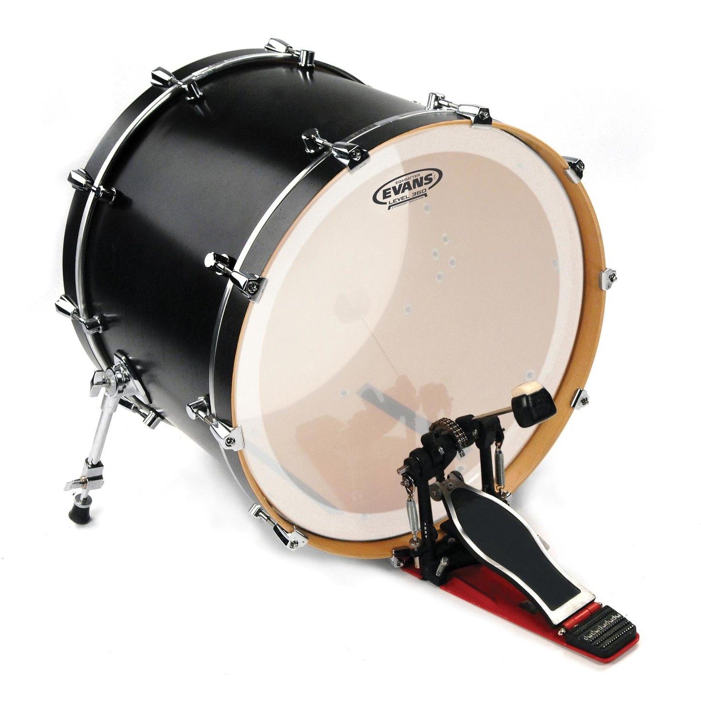 Evans EQ4 Frosted Bass Drum Head, 24 Inch *SKIN ONLY*