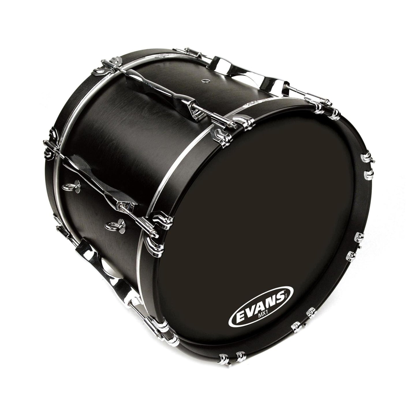 Evans MX1 Black Marching Bass Drum Head, 26 Inch *SKIN ONLY*
