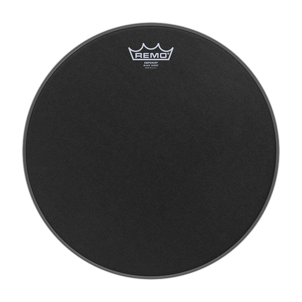 Remo 8" Emperor Black Suede