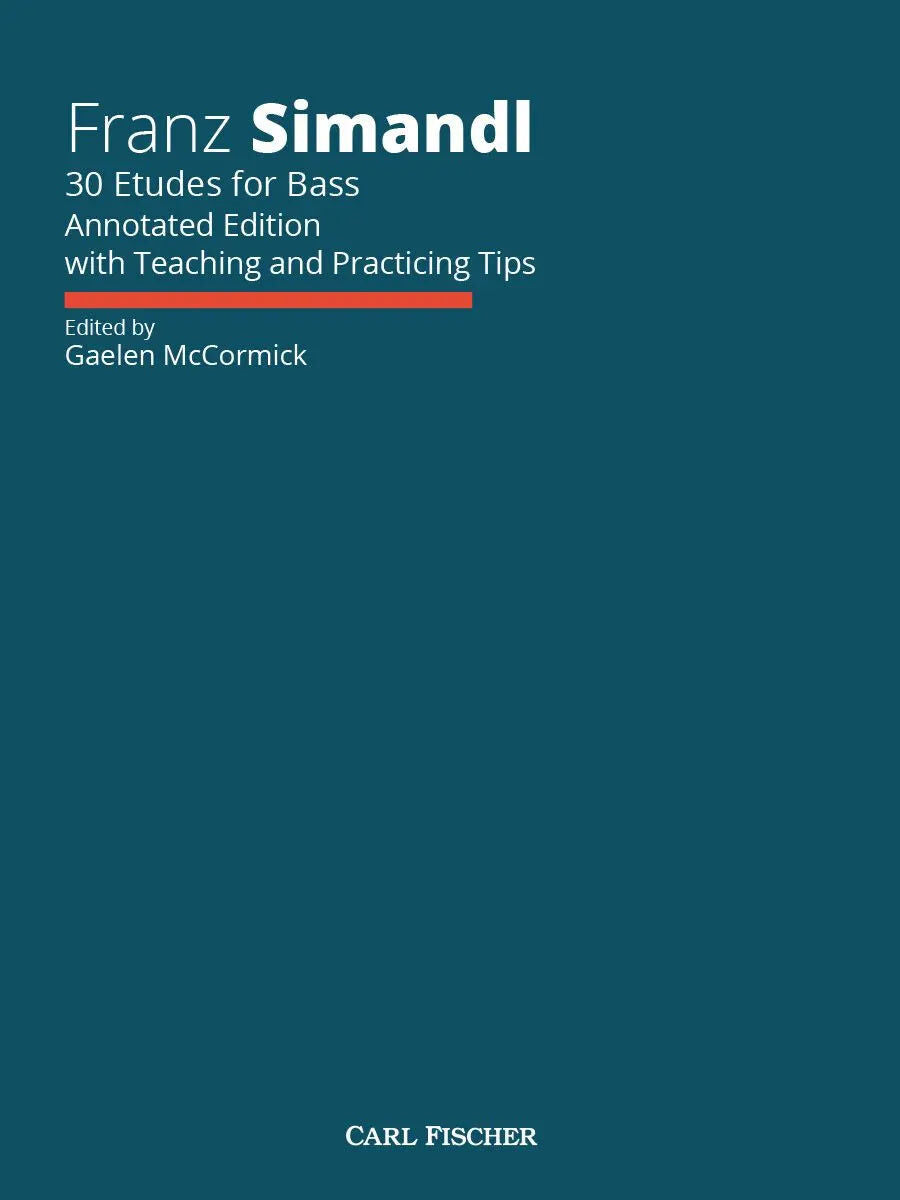 Simandl 30 Etudes for Bass with Annotations - Carl Fischer BF185