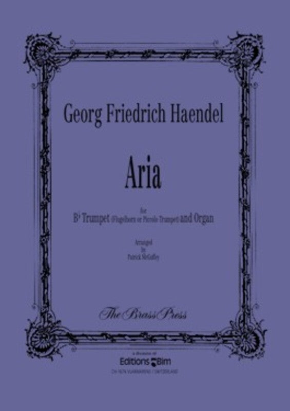 Aria For Trumpet (Or Flugelhorn / Piccolo) Organ Book