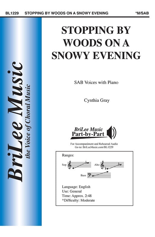 Stopping By Woods On A Snowy Evening Sab Octavo