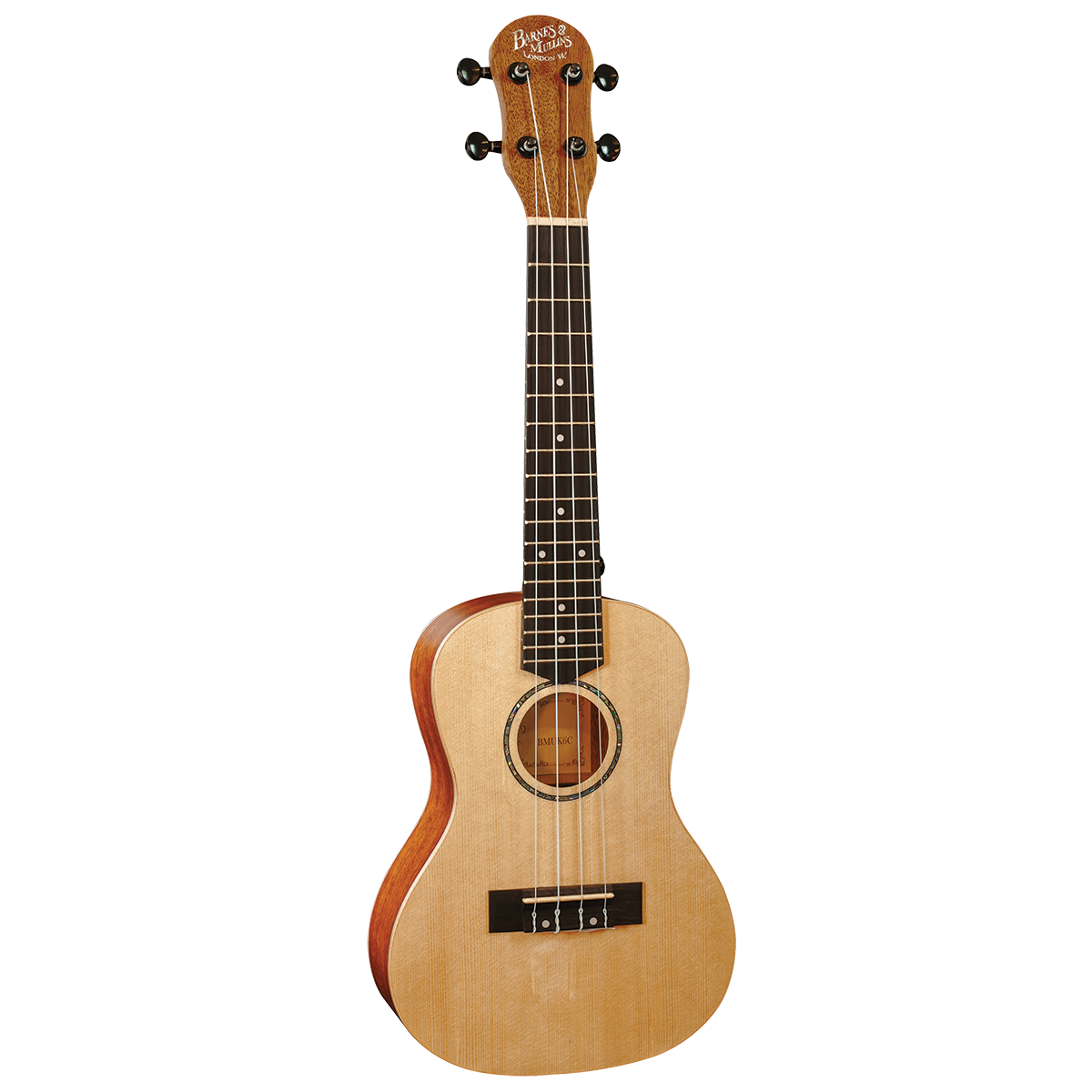 Barnes & Mullins BMUK6C Solid Top Concert Ukulele - Spruce/Mahogany