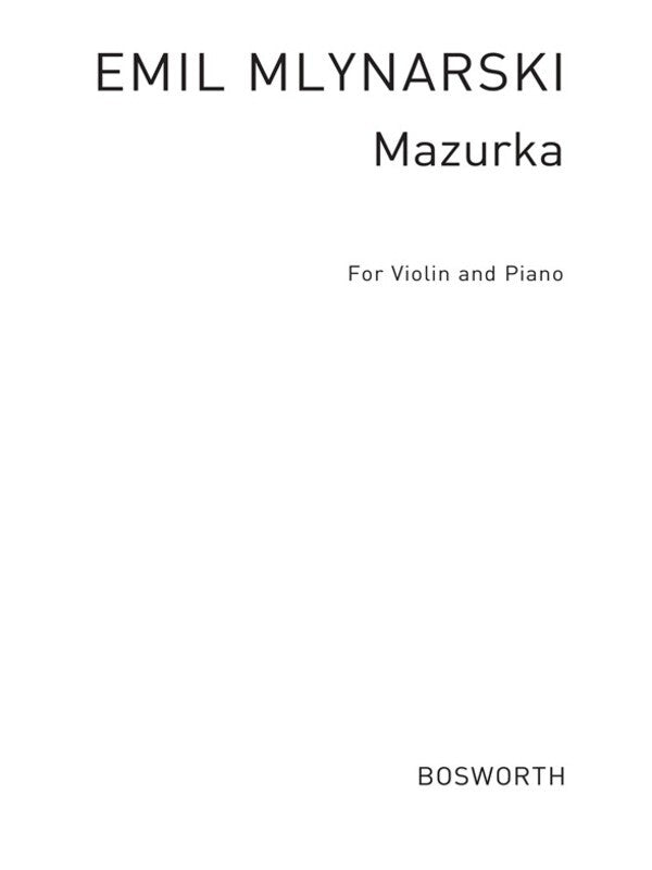 Mlynarsky Mazurka Violin And Piano(Arc) Book