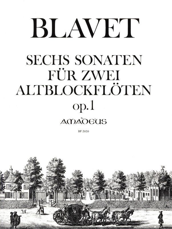 BLAVET - 6 Sonatas Op. 1 for 2 Treble Recorders