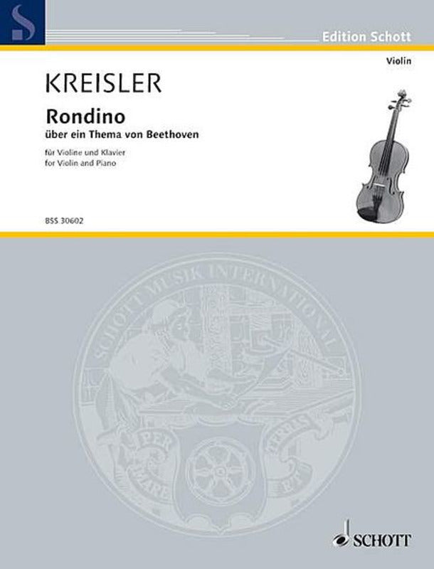 Rondino On A Theme By Beethoven Violin/Piano Book
