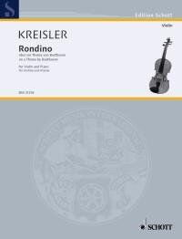 Kreisler - Rondino No 1 for Violin and Piano, 8 Pages, Published by Schott Music