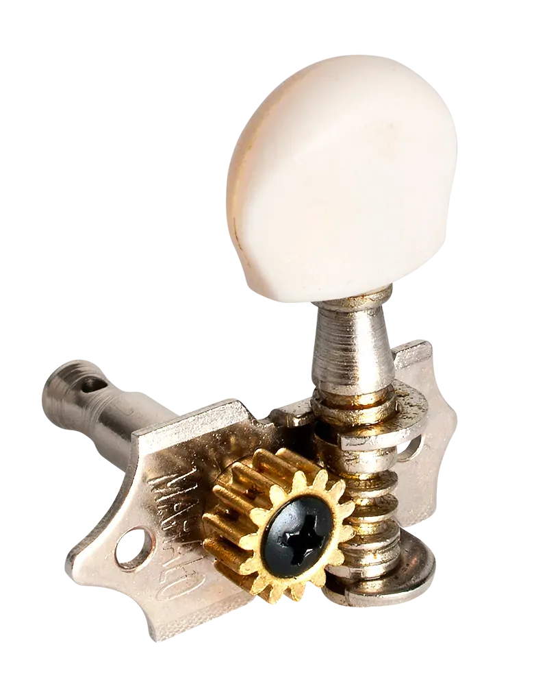 Mahalo BU58R Right-Handed Nickel Plated Geared Machine Head — view 2