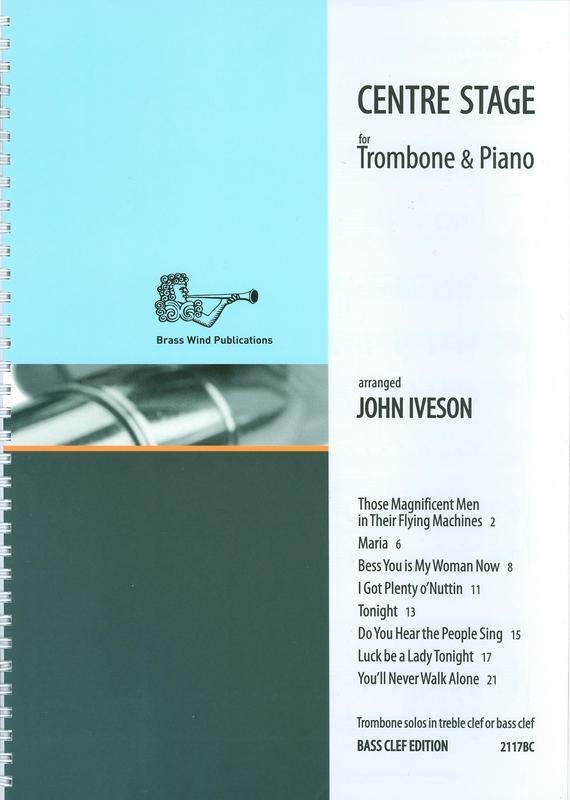 Centre Stage — Trombone & Piano, Bass Clef, arr. Iveson (Brass Wind Publications)