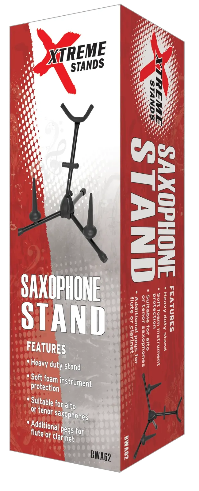 AMS Alto/Tenor Sax Stand Black — view 2