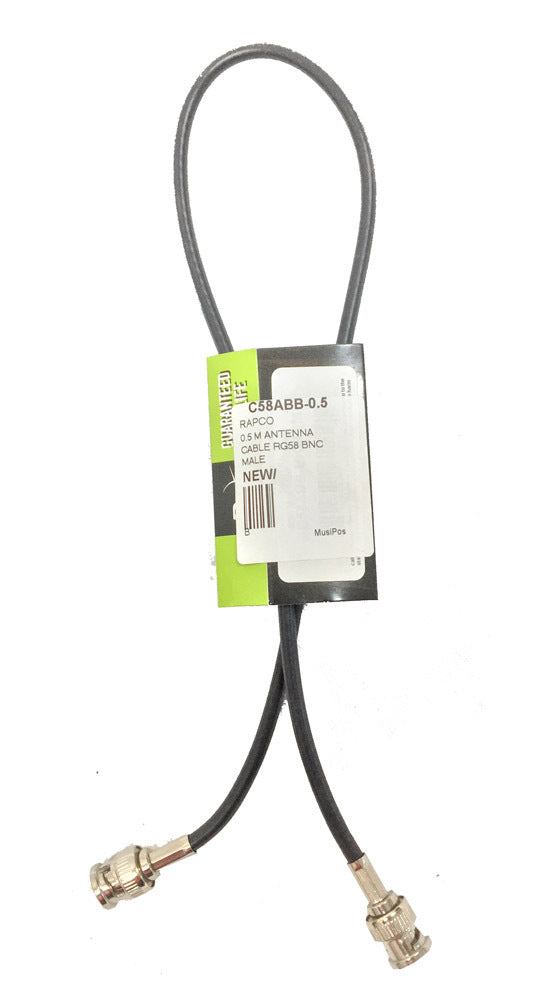 RAPCO 0.5 M Antenna Cable Rg58 Bnc Male