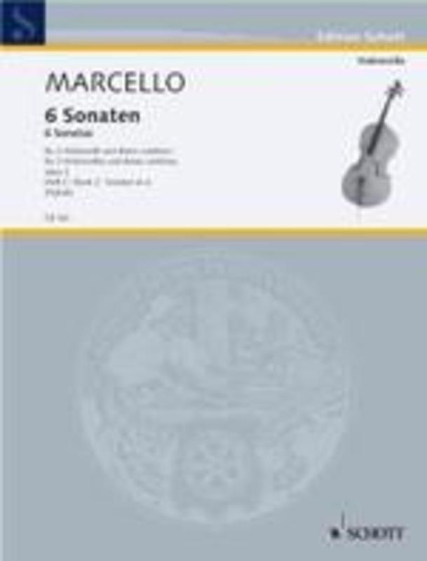 Marcello - 6 Sonatas Vol 2 Nos 4-6 2 Cellos/Piano (Softcover Book)