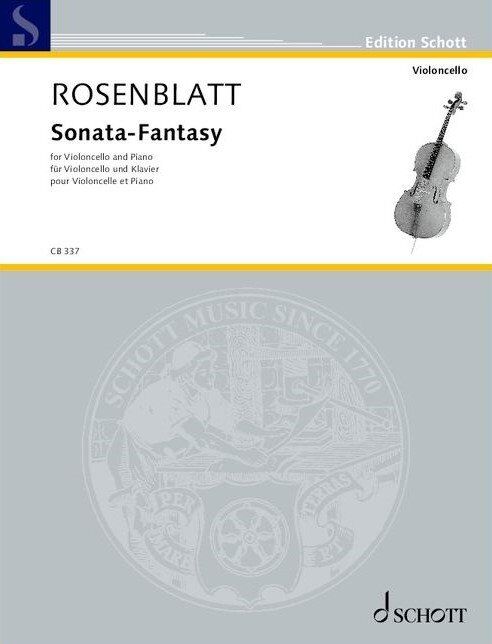 Rosenblatt Sonata-Fantasy for Cello and Piano by Schott Music, 68 Pages