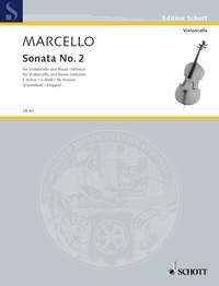 Marcello - Sonata II E Minor for Cello and Piano, 16 Pages, Published by Schott Music