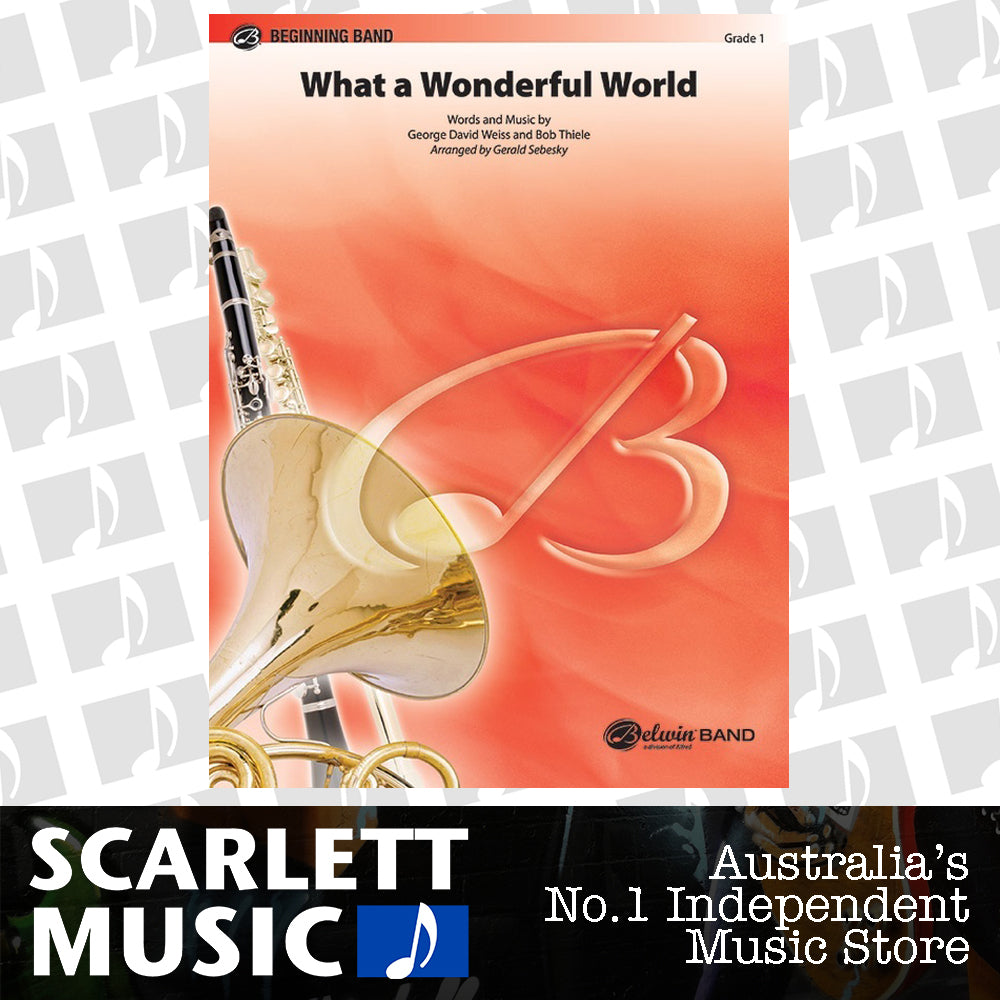 What a Wonderful World Concert Band Sheet Music Grade 1 — view 2