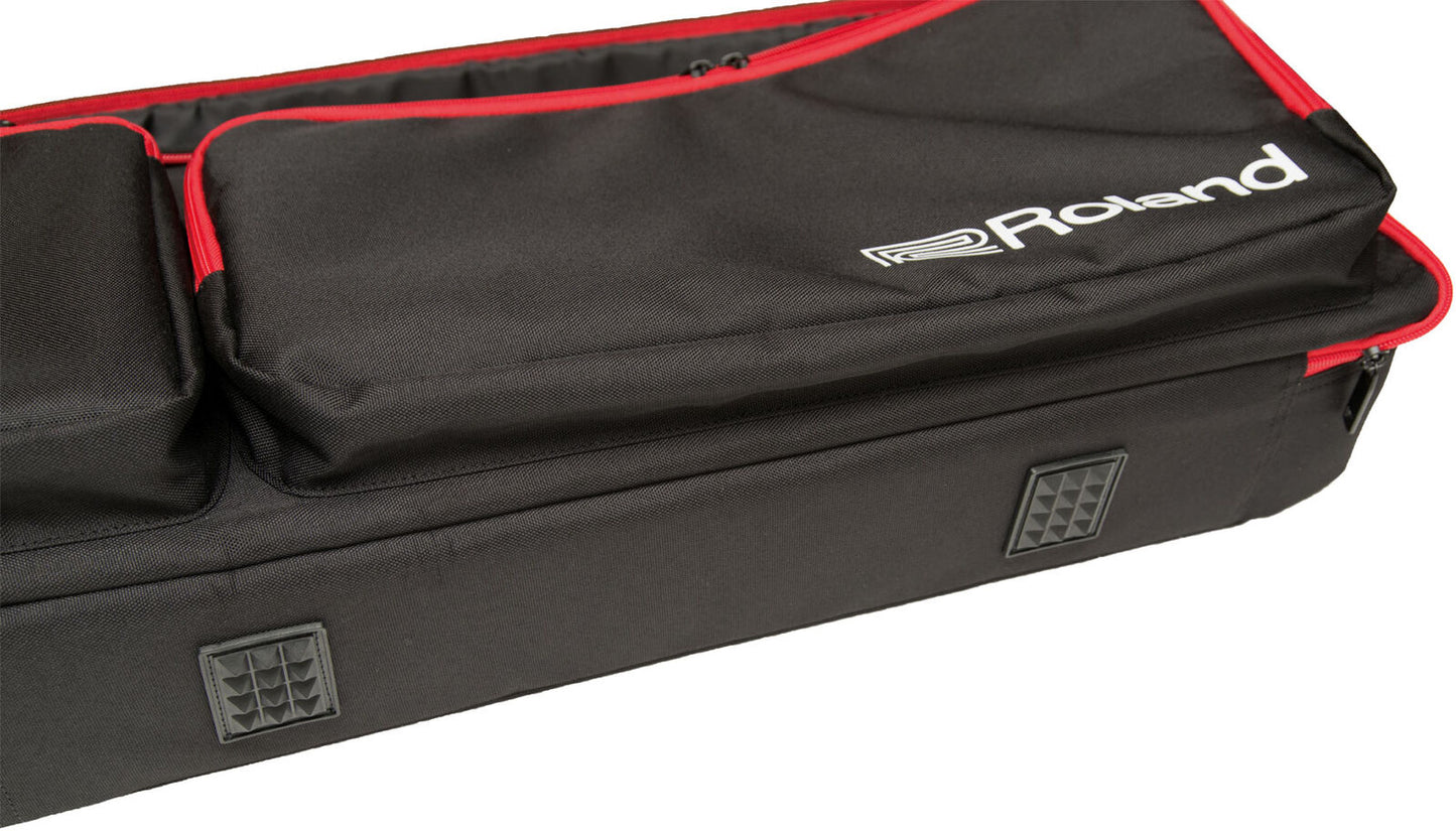 ROLAND CB-JDXI Gig Bag for JD-XI Synth - Durable Foam Padding & Compartments, Red/Black Design — view 6