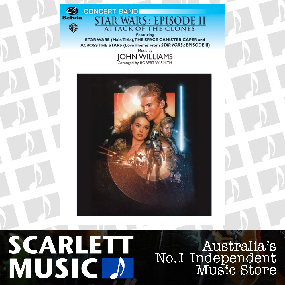 Star Wars Episode 2 Attack of Clones Theme Concert Band Sheet Music Grade 3 — view 2