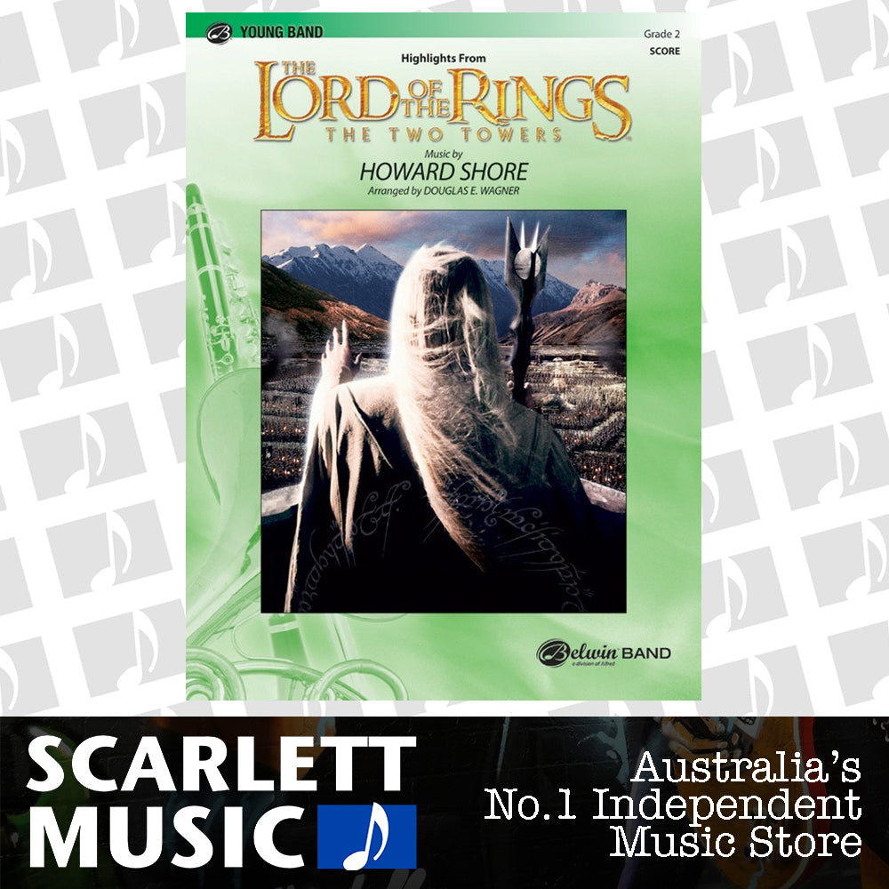 Lord Of The Rings Two Towers Hlights Concert Band Gr 2 Score — view 2